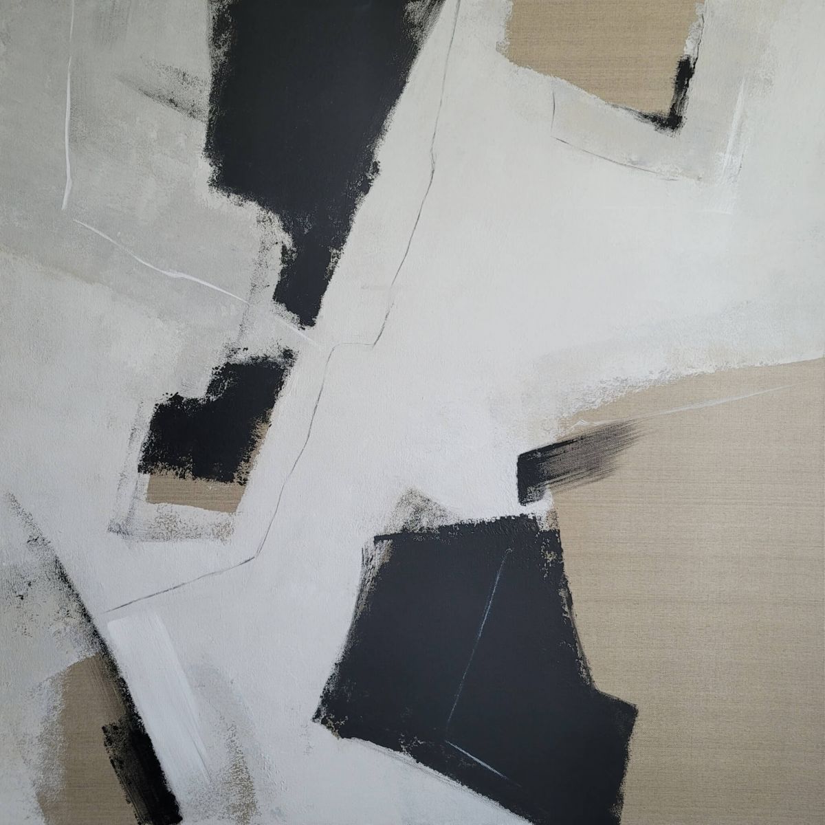 Black and Canvas. Meditation 2 Black and Canvas. Meditation 2
